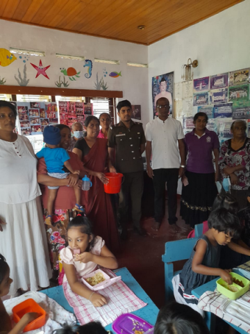 Implementation of nutrition programs targeting pre-school children / Homagama - Magammana West Division (2022-12-06)